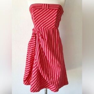 Anthropologie Lil Blazing Rays Dress Strapless.